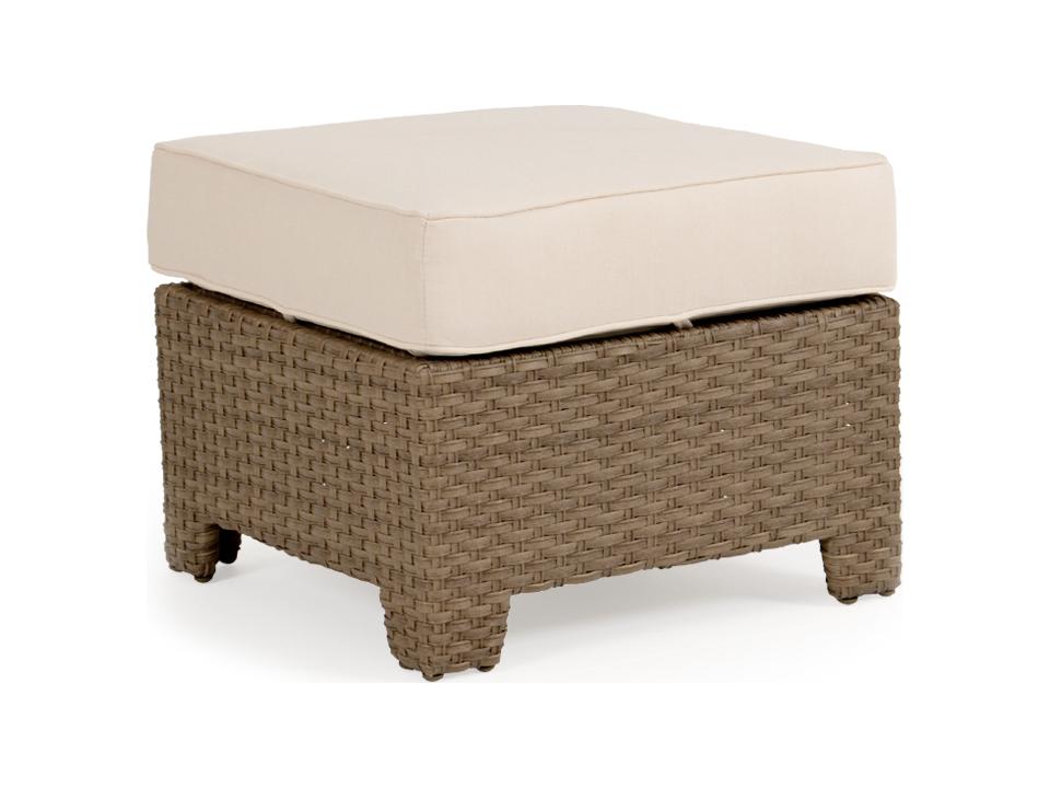 Seaside Wicker Outdoor Storage Ottoman