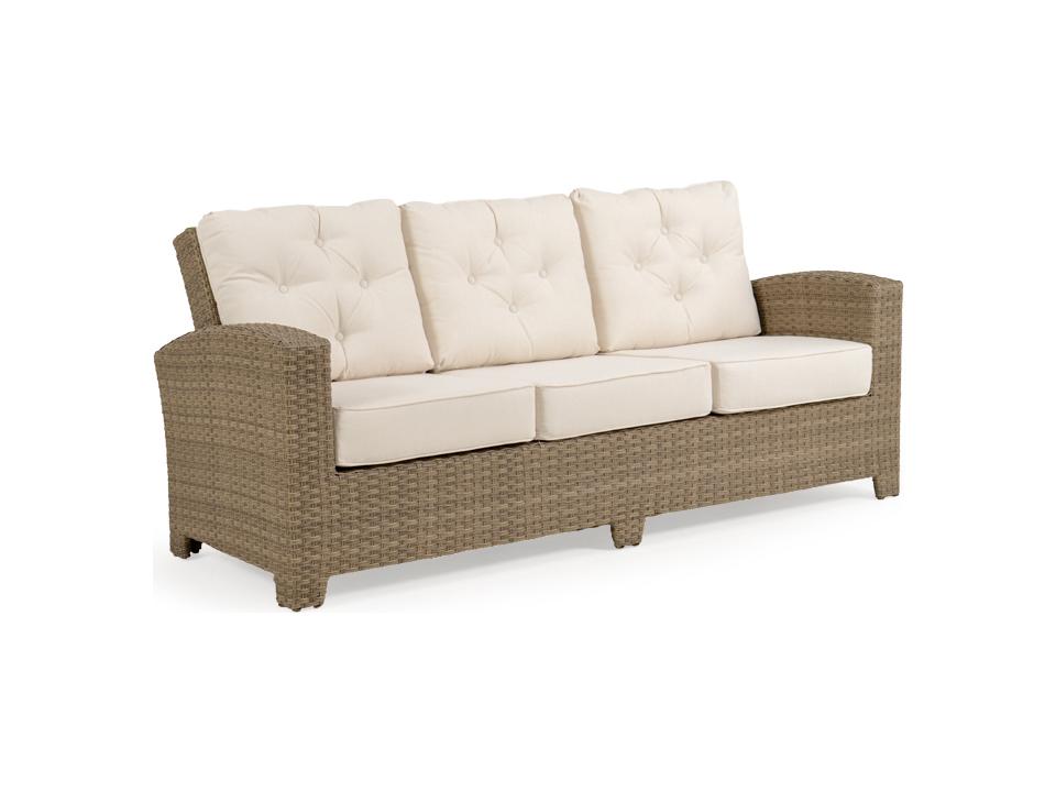 Seaside 3-Seat All-Weather Wicker Outdoor Sofa