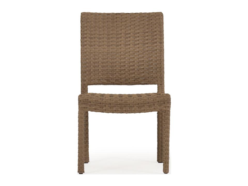 Seaside Wicker Outdoor Dining Side Chair in Various Finishes