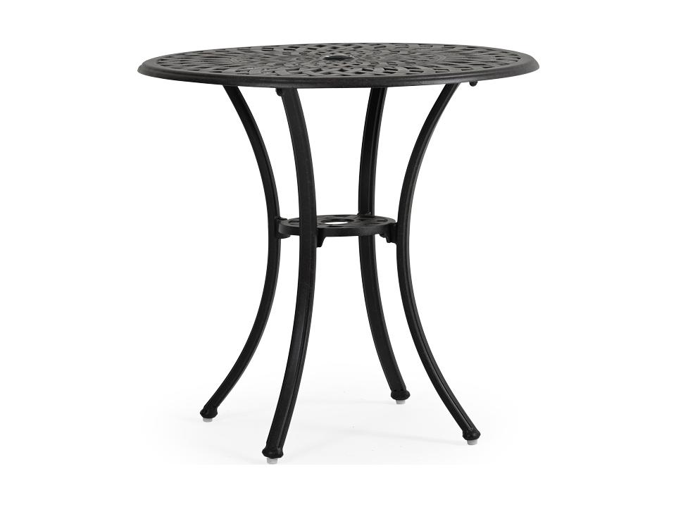 Oxford 30-Inch Round Bistro Dining Table in Weathered Black