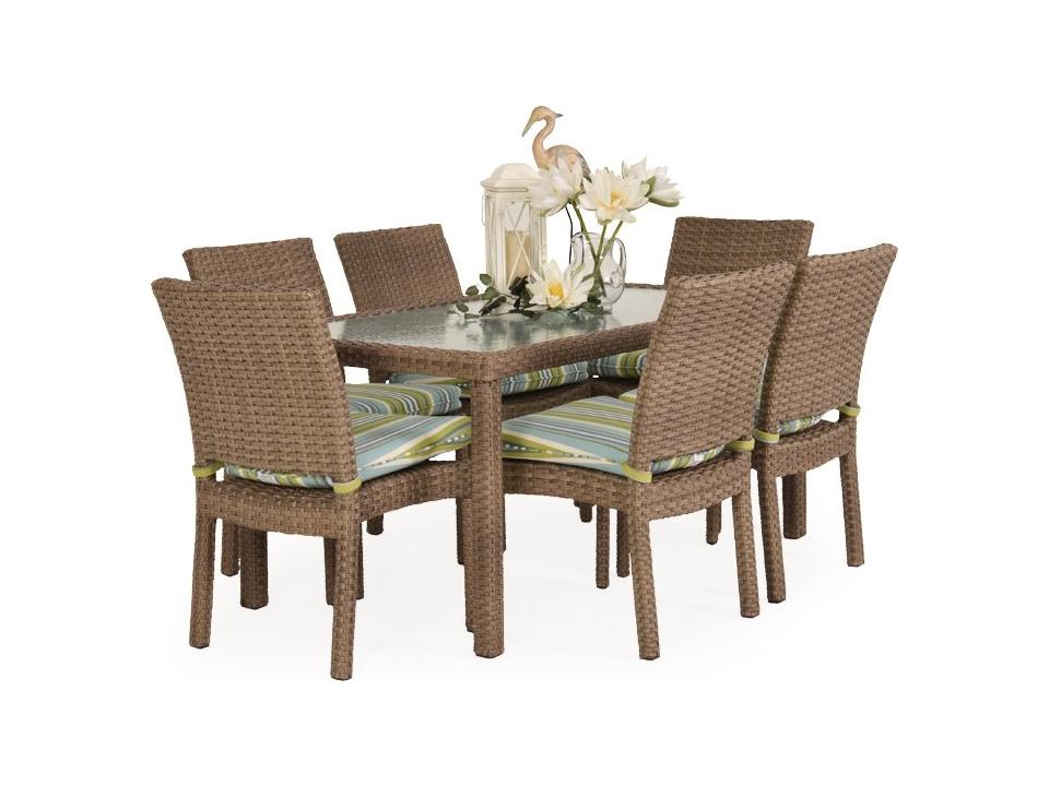 Seaside Wicker Outdoor Patio Dining Set