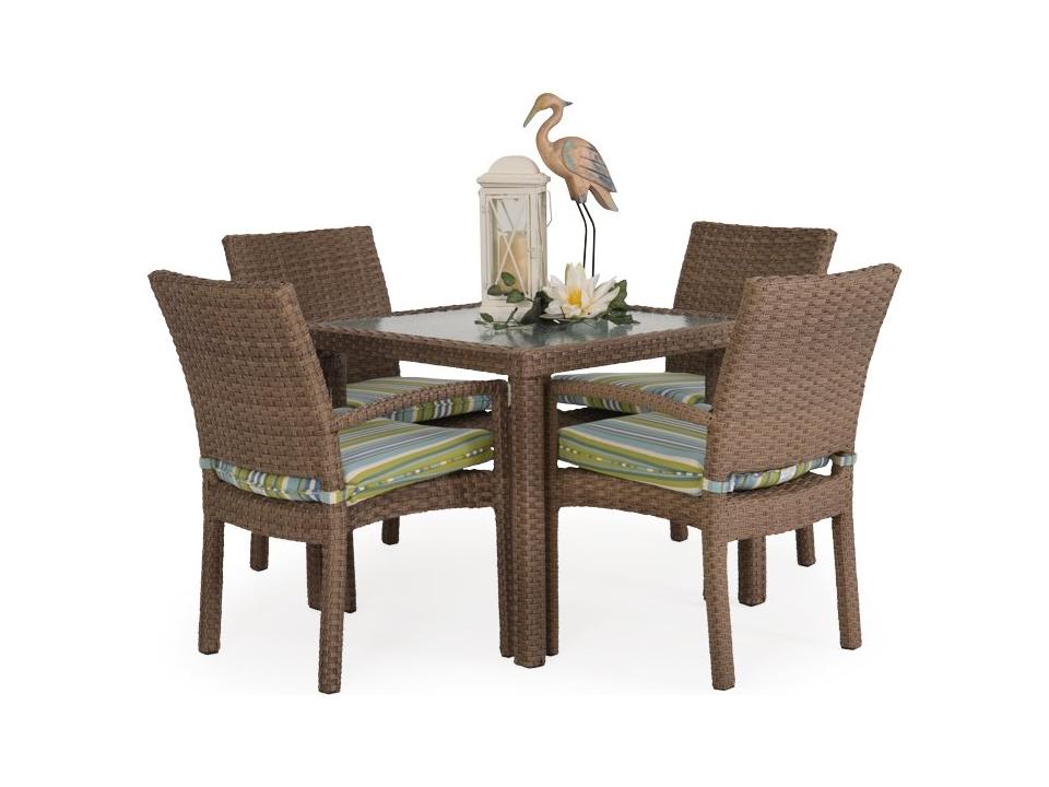 Seaside Wicker Outdoor Patio Dining Set