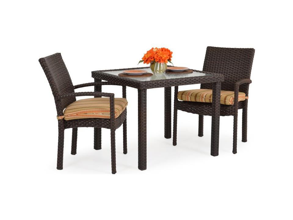 Seaside Wicker Patio Dining Set