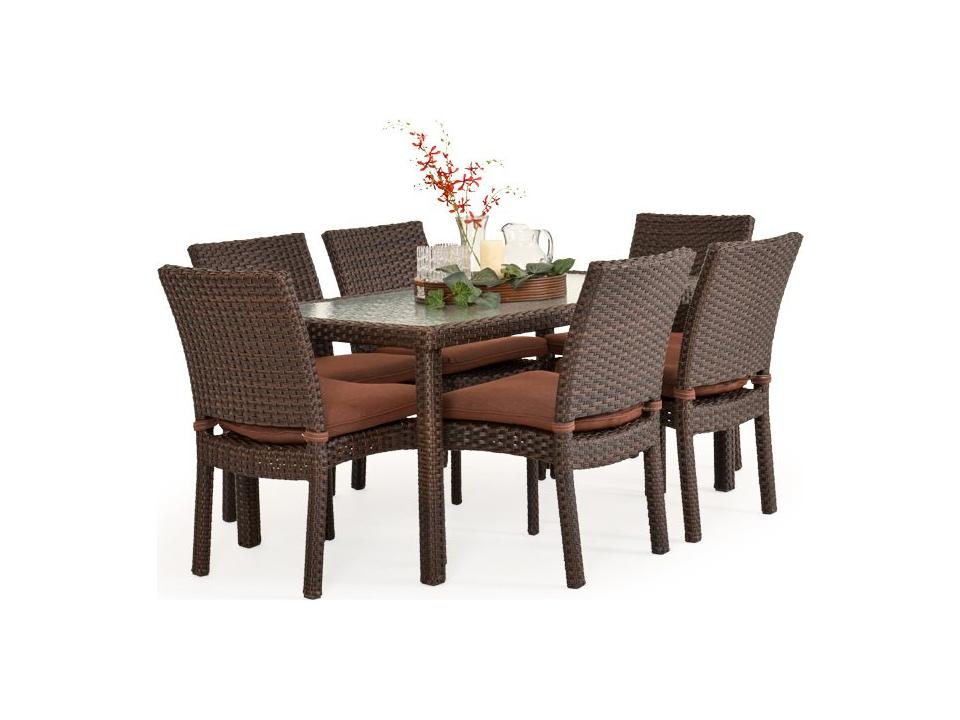 Seaside Wicker Patio Dining Set