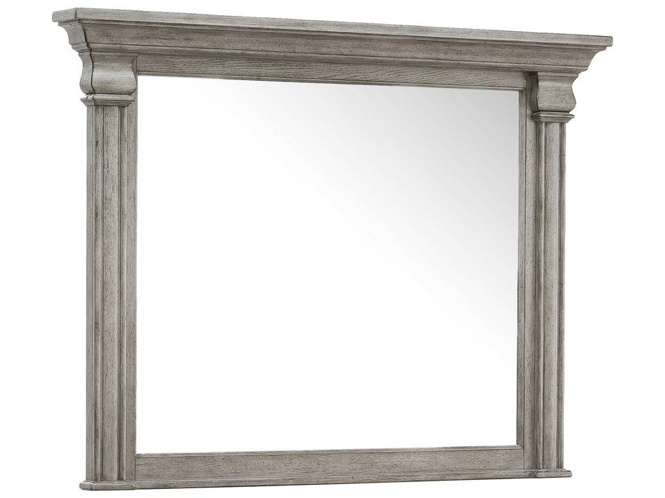 Madison Ridge Heritage Taupe Dresser Mirror with Beveled Edge