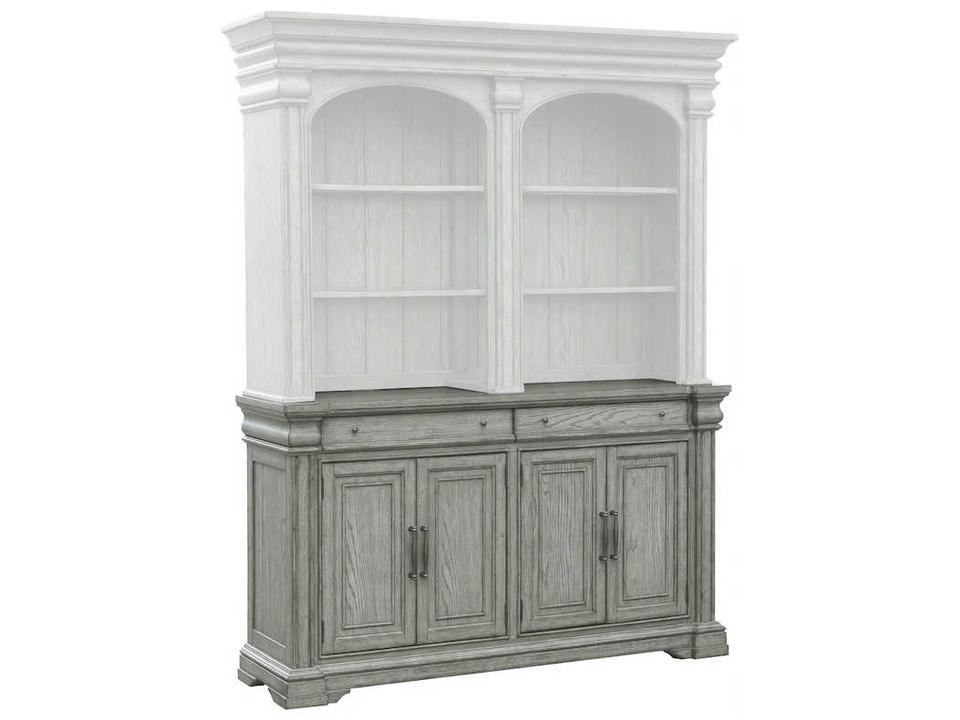 Madison Ridge 66-Inch Buffet Sideboard with Storage in Buff Gray
