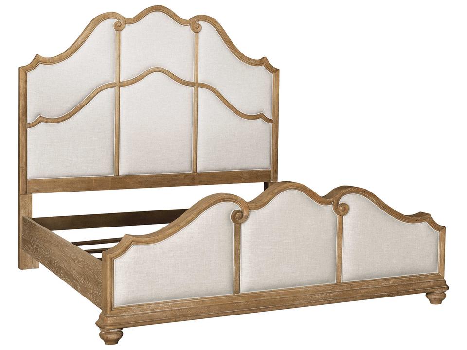 Weston Hills Queen Upholstered Bed in Flax Seed Finish