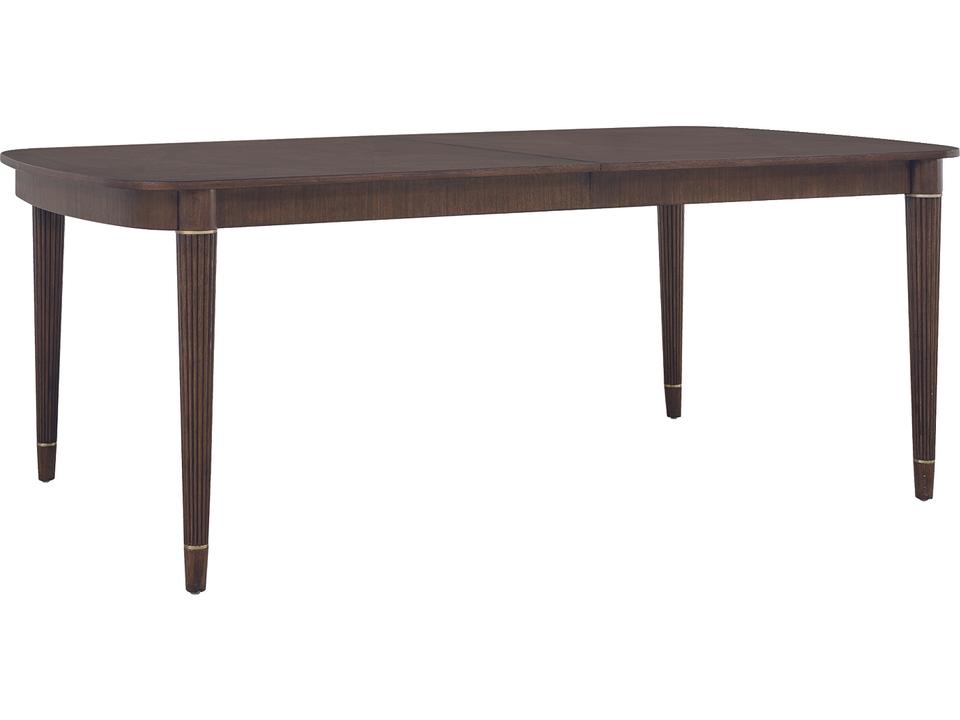 Asher Park 117-Inch Rectangle Extendable Dining Table in Piano Brown