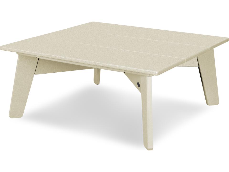POLYWOOD Riviera Modern Square Outdoor Conversation Coffee Table