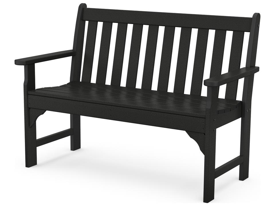 POLYWOOD Vineyard 48-Inch 2-Person Outdoor Bench in Various Fade-Resistant Colors