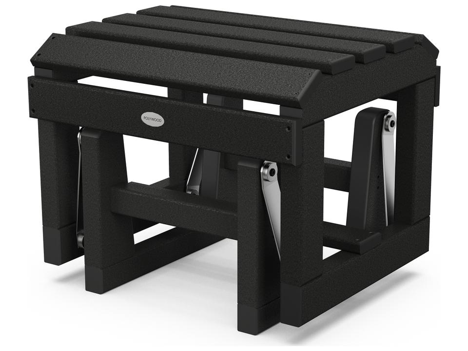 POLYWOOD Classic Adirondack Recycled Plastic Glider Ottoman in Multiple Colors