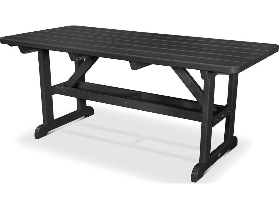 Park Recycled Plastic Rectangular Patio Picnic Table
