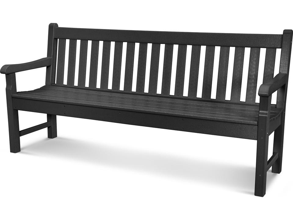 POLYWOOD Rockford 72 Inch Bench All-Weather Recycled Plastic in Multiple Colors
