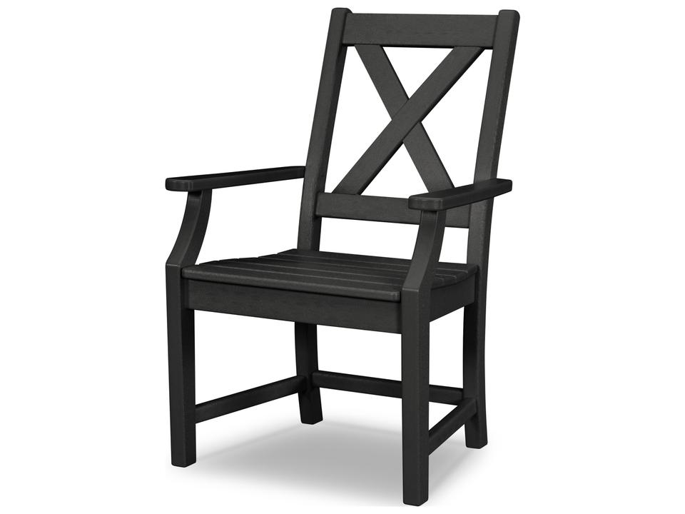 Braxton Recycled Plastic Patio Dining Arm Chair