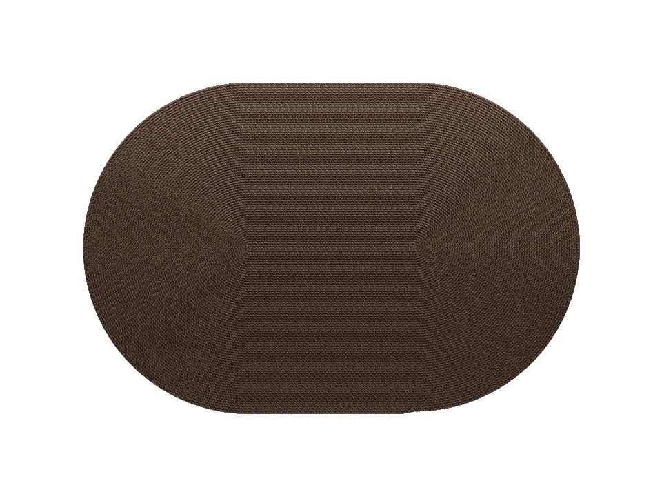 Nami Composition B Oval Braided Area Rug for Outdoor Use
