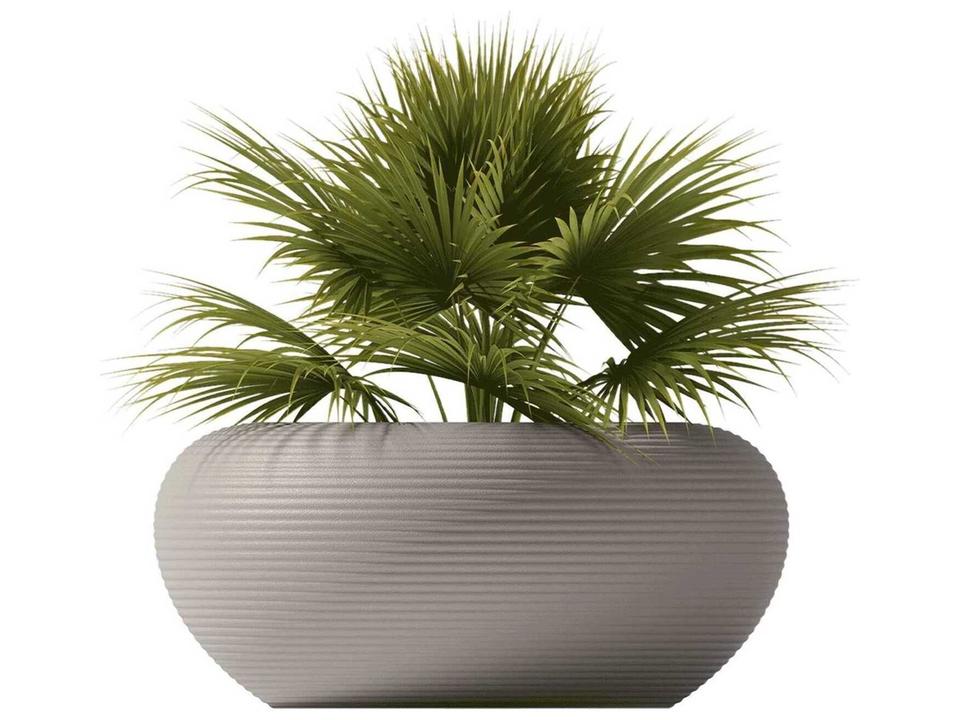 Nami Planter in Dove Grey Recyclable Polyethylene
