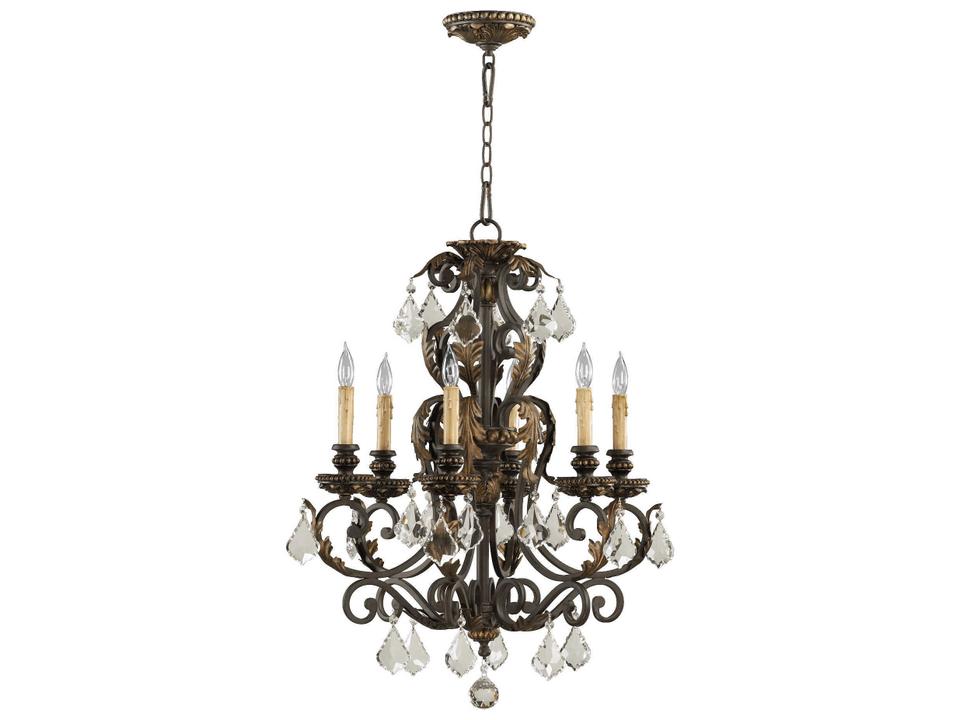 Rio Salado 6-Light Chandelier in Toasted Sienna with Mystic Silver