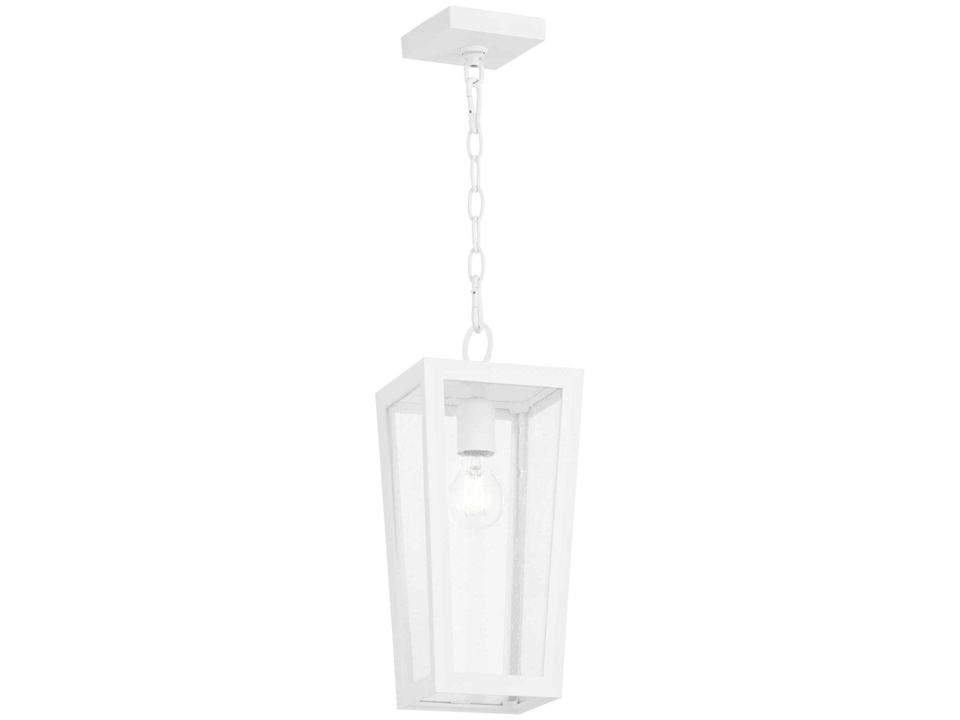 Bravo 1-Light Outdoor Hanging Light in White