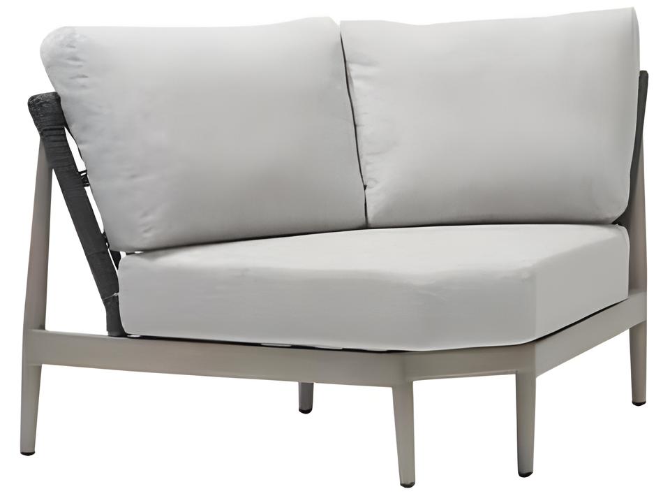Coconut Grove Silver Pearl Aluminum Cushion Lounge Chair
