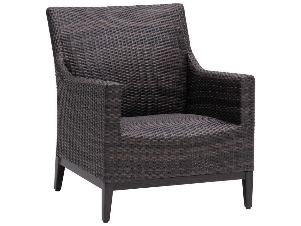 Biltmore Outdoor Aluminum Wicker Lounge Chair in Wild Truffle and Rusty Umber