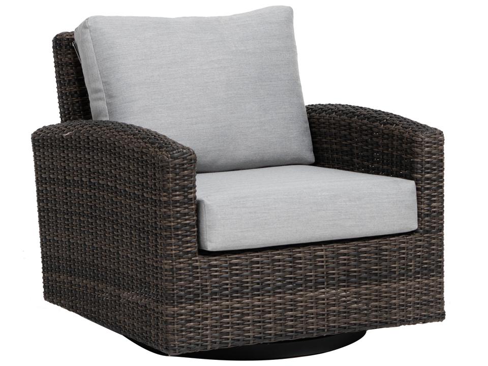 Coral Gables Aluminum Wicker Swivel Gliding Lounge Chair