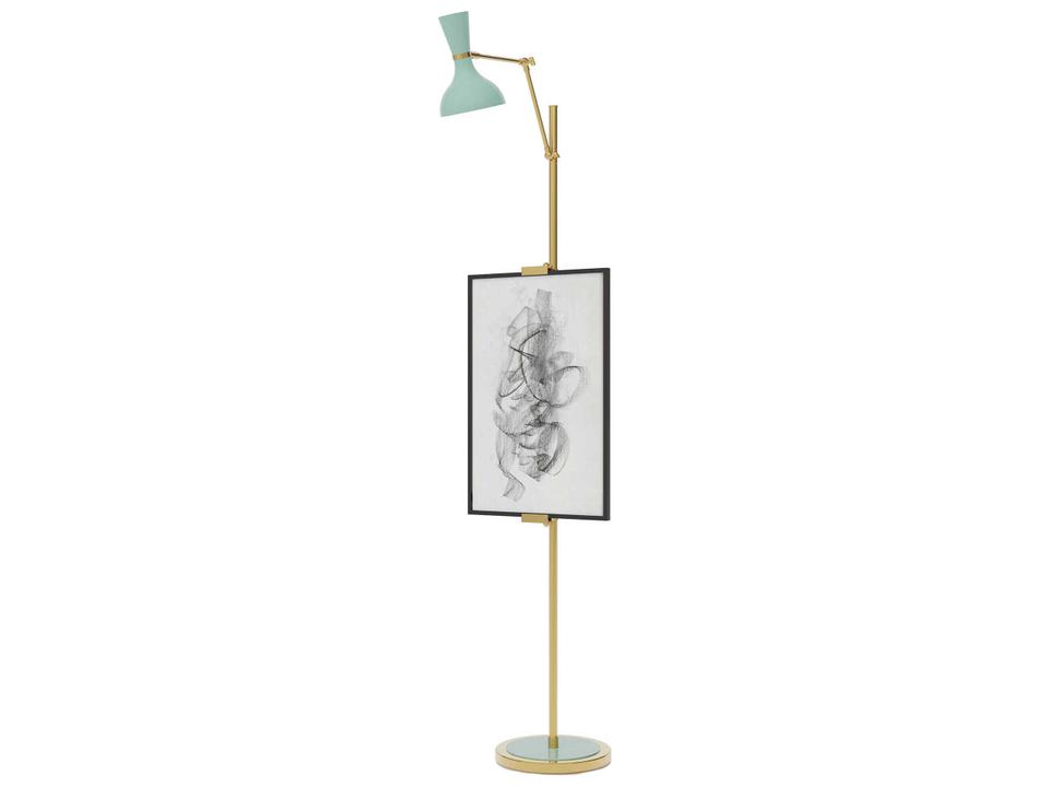 Clare Easel Floor Lamp with Adjustable Height