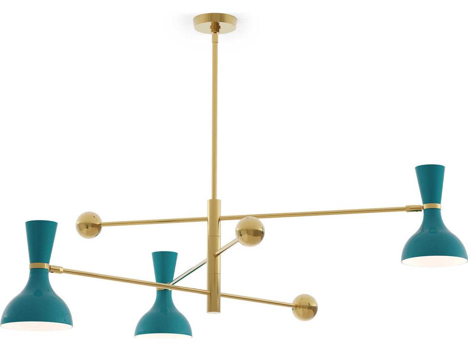 Clare 3-Light Chandelier in Peacock Finish