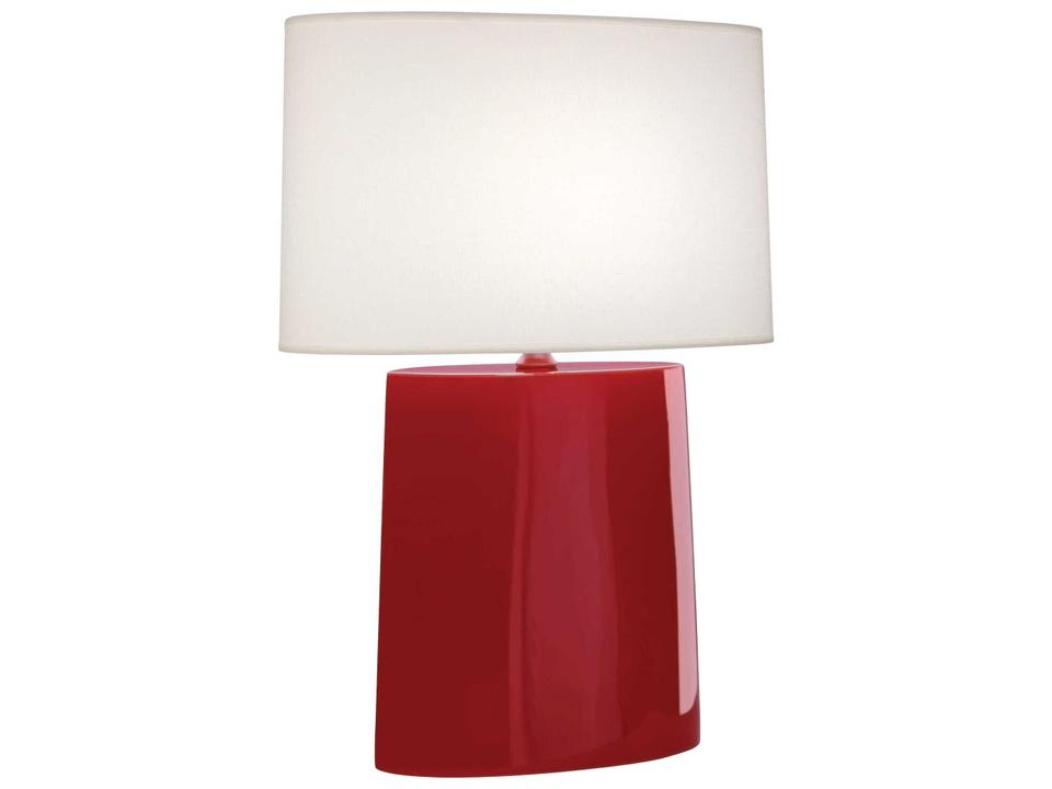 Victor Ruby Red Glazed Buffet Lamp