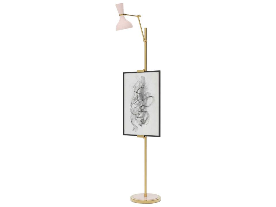 Clare Adjustable Floor Lamp with Easel Inspired Design