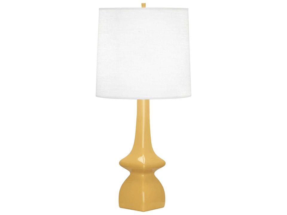Jasmine Sunset Glazed Yellow Buffet Lamp