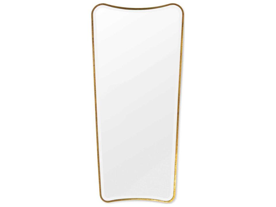 Sonnet Rectangular Dressing Room Mirror in Gold Leaf
