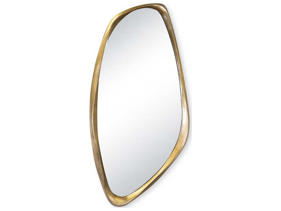 Galet Wall Mirror Antique Gold Leaf Organic Shape