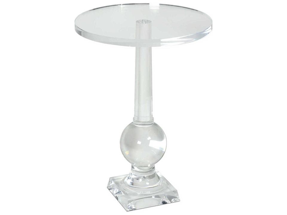 Stowe Round Acrylic Clear End Table