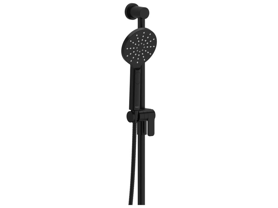 4-Function Handshower Set with 31-Inch Slide Bar in Black