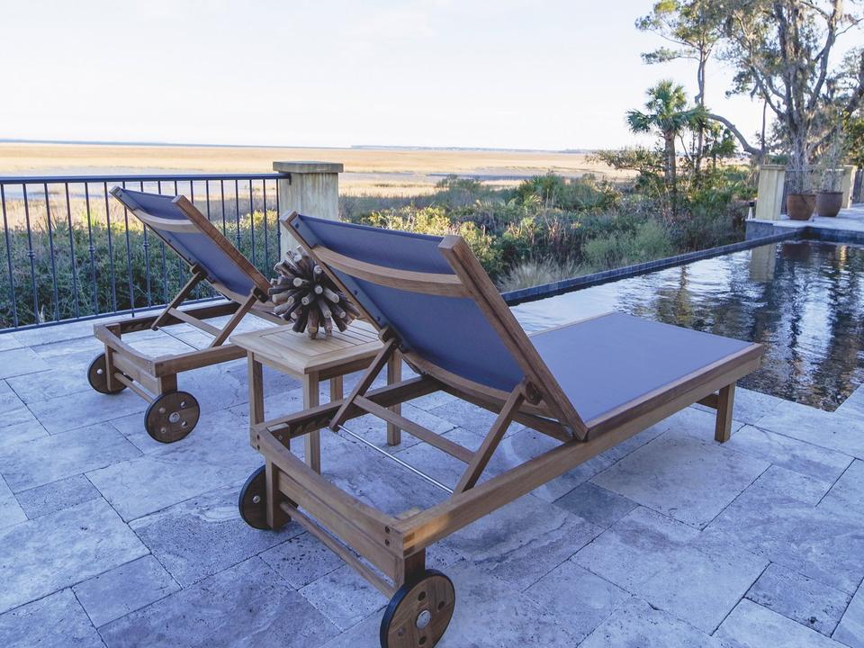 Sundaze Teak Pool Patio Lounge Set