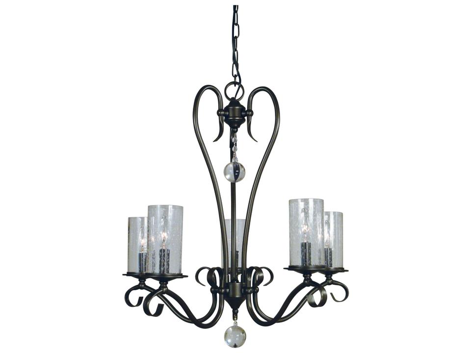 5-Light Ilsa Cylinder Chandelier with Glamorous Organic Design