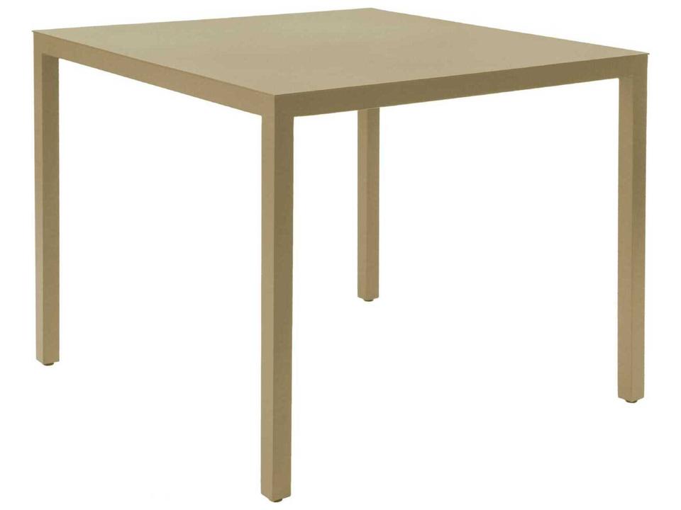 Barcino Square Dining Table 35-Inch Aluminum in Sand
