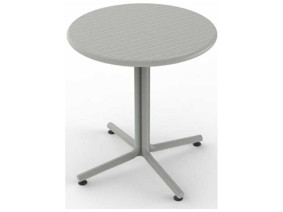 Bini Indoor Outdoor Round Dining Table Greenish Grey