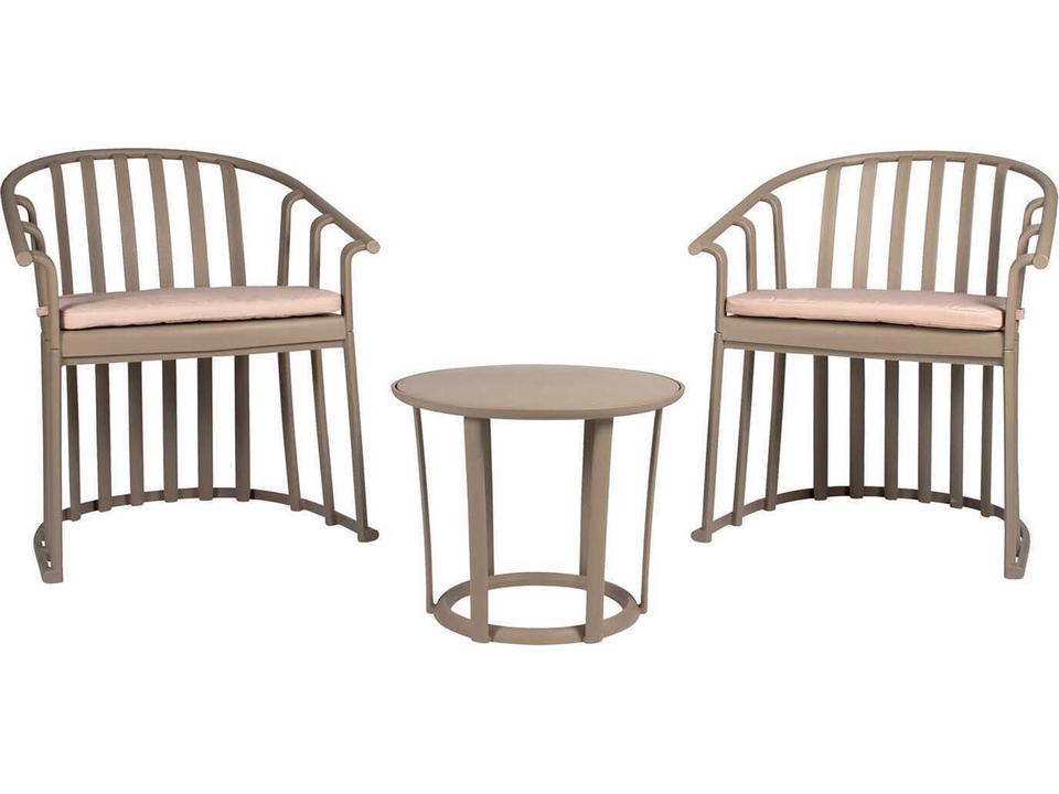 Raff 3 Piece Conversation Set with Cushions Sand