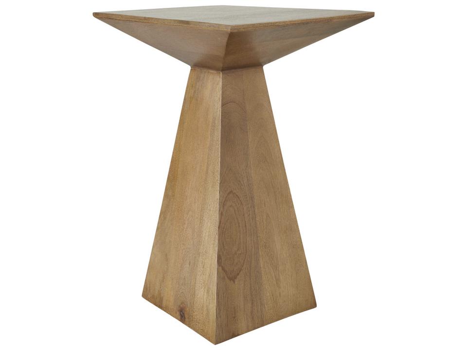 Garnett Rectangular Mango Wood End Table in Stained Light Brown