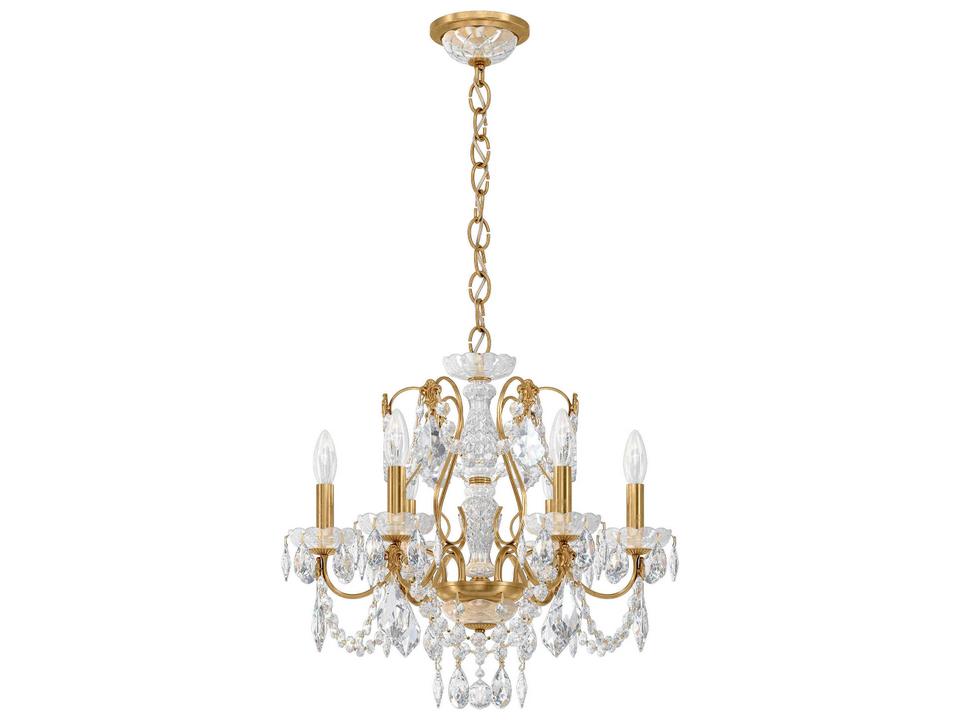 6-Light Century Crystal Chandelier