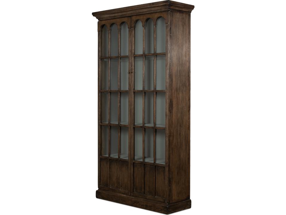 Refined Arches Tall Bookcase in Toasted Brown