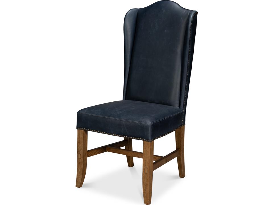 Mercado High Back Dining Chair Blue