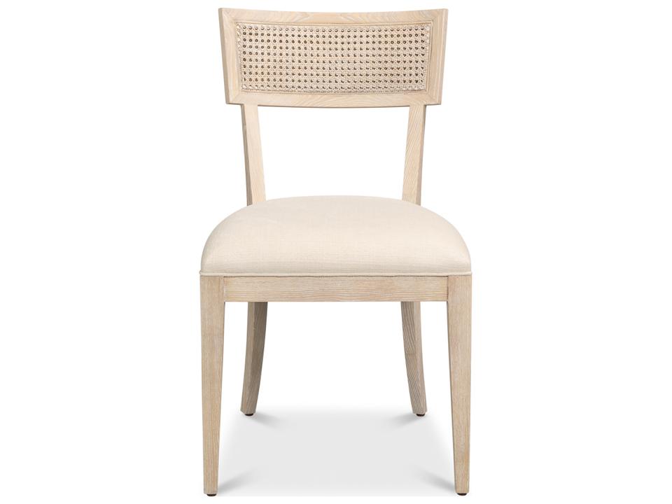 Ridge Ash Wood Oak Upholstered Armless Dining Chair