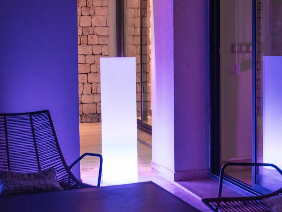 Tower L Cordless Rechargeable Outdoor LED Floor Lamp White