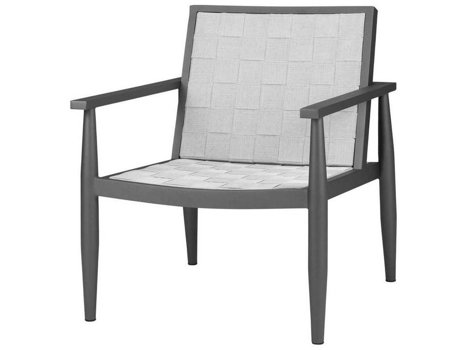 Danish Sling Strap Lounge Chair in Powder-Coated Aluminum