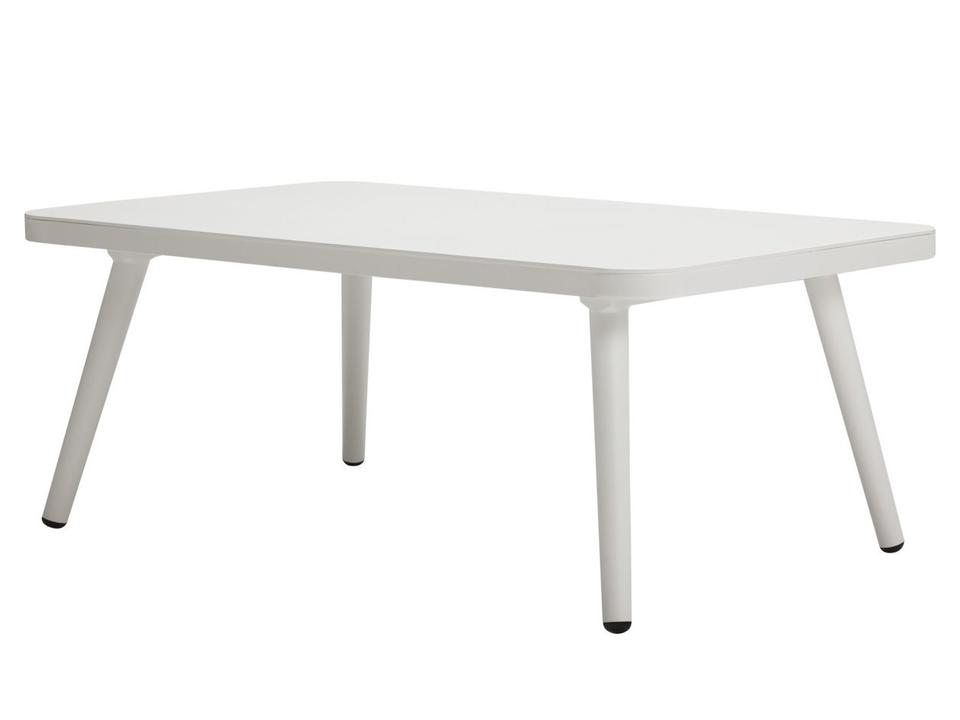 Cosmo Rectangular Outdoor Coffee Table in Powder-Coated Aluminum