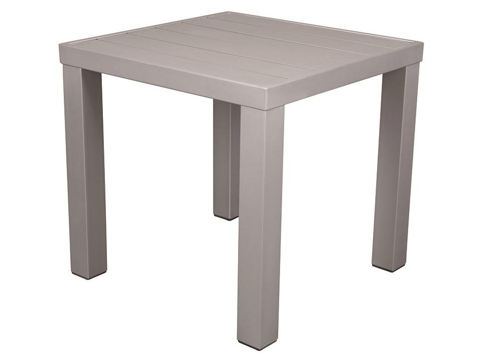 Fusion Square End Table Aluminum Outdoor