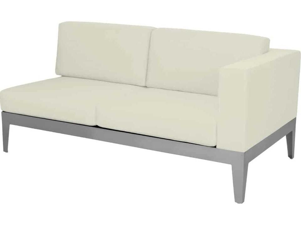 South Beach Aluminum Right Arm Loveseat for Outdoor Sectional