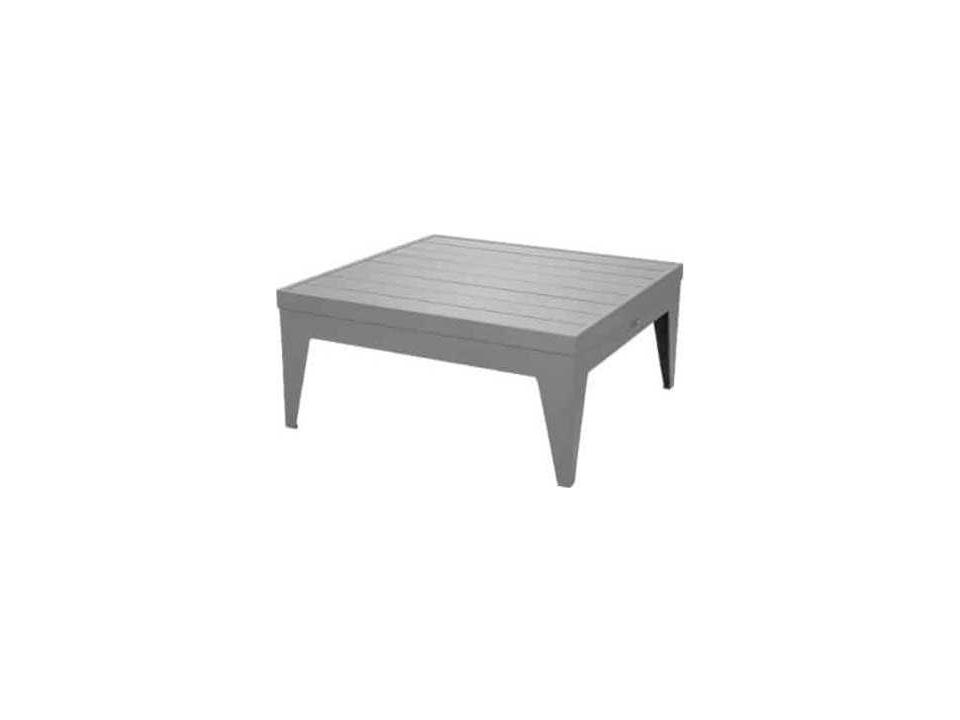 South Beach Square Coffee Table in Powder-Coated Aluminum